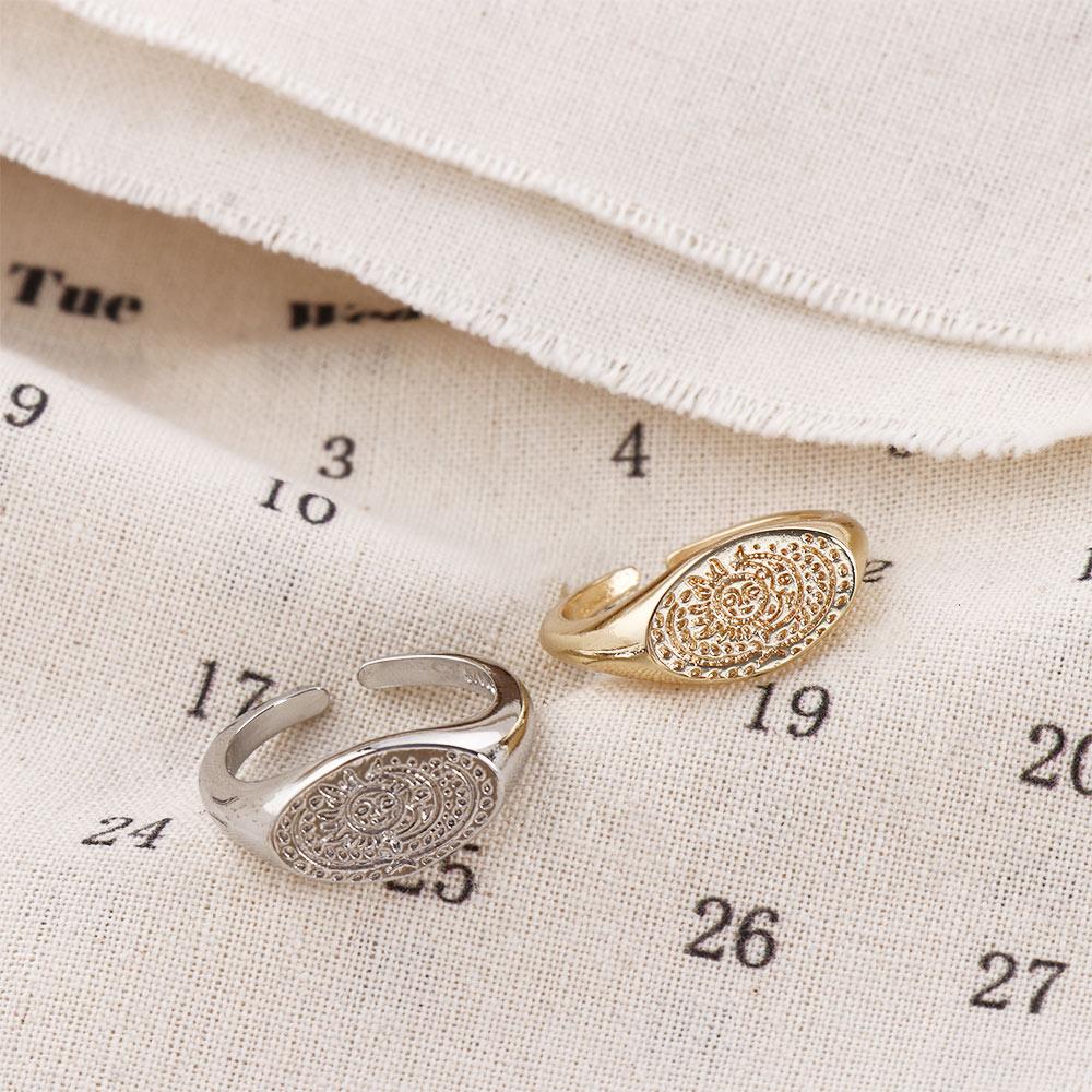 Minimalist Sun Moon Pattern Ri - Korean Daily Lifestyle ulasan dan harga