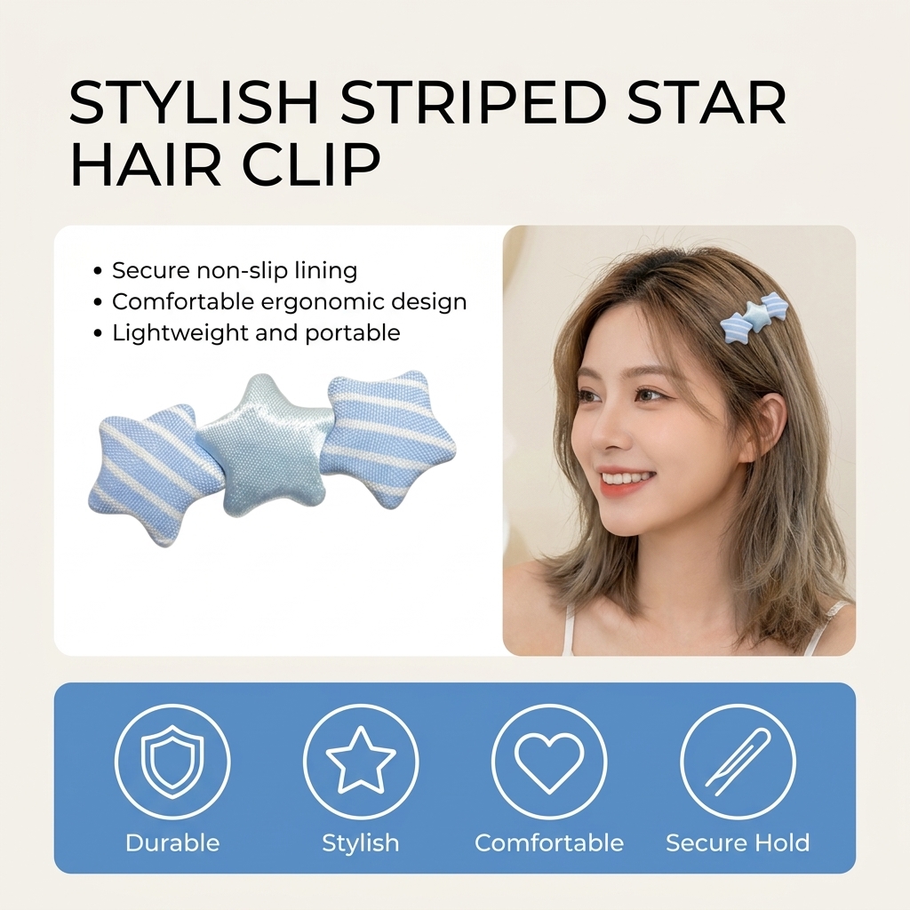 Cute Star Shaped Hair Clip For - Korean Daily Lifestyle ulasan dan harga