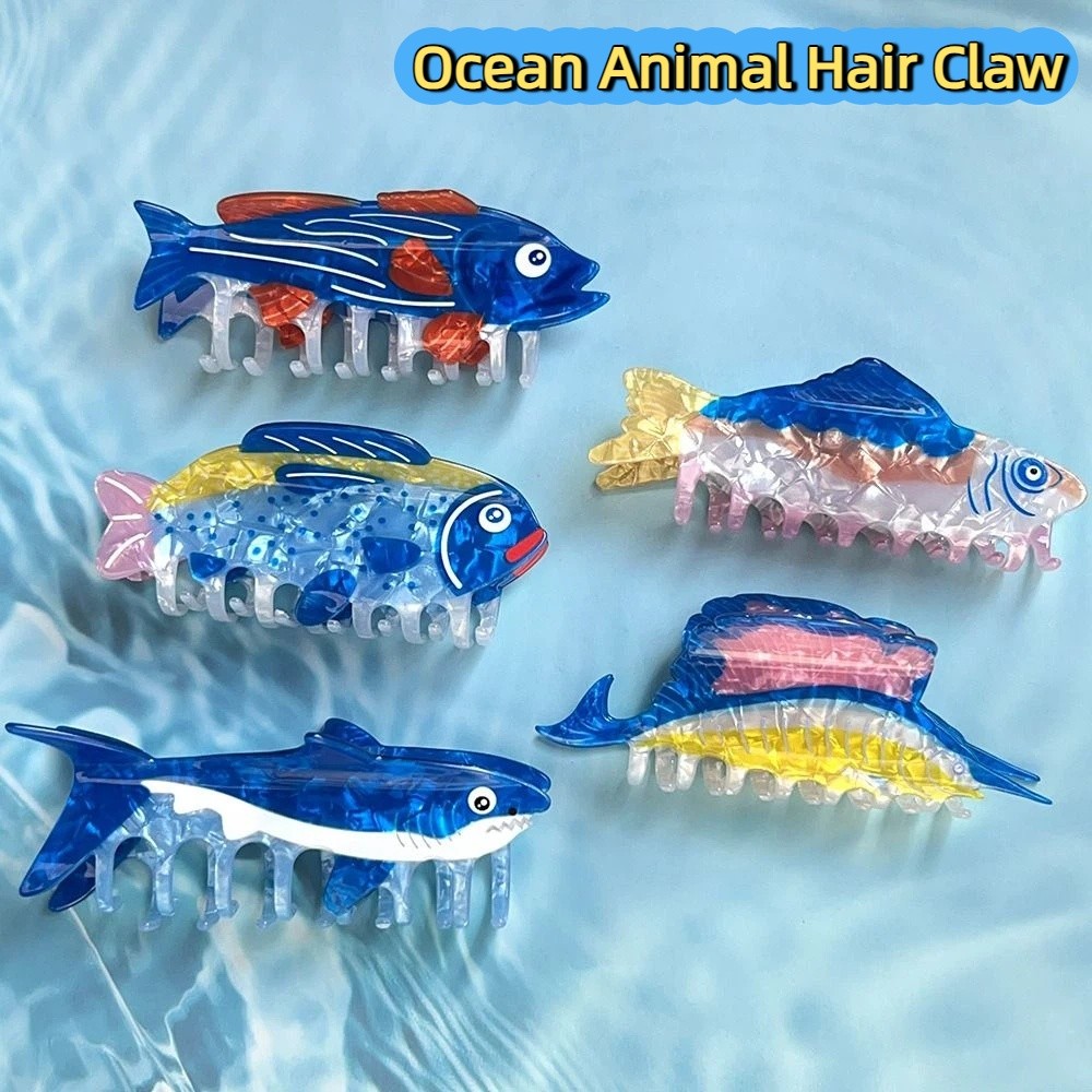Hairpin Ocean Animal Hair Claw - Korean Lifestyle & Kids Boutique ulasan dan harga
