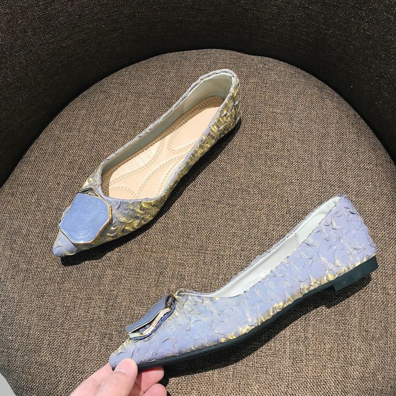 Women's Shoes Flat Pointed Toe - Korean Daily Lifestyle ulasan dan harga